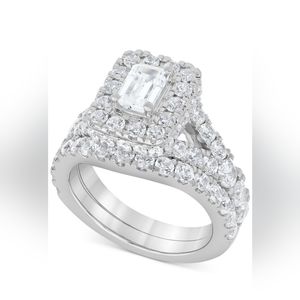 Diamond Bridal set (4 ct.t.w.) in 14k white gold